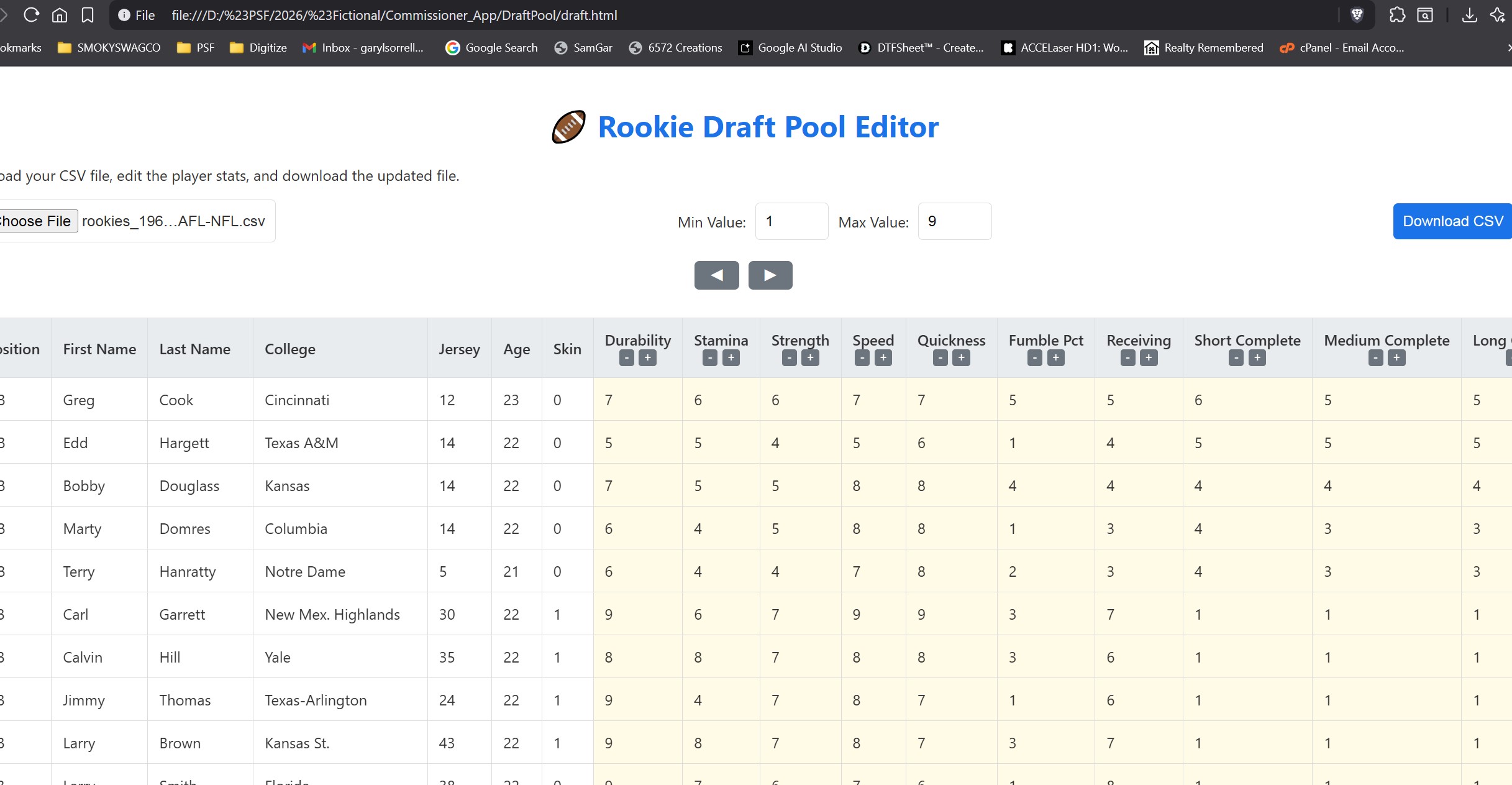 Draft Pool